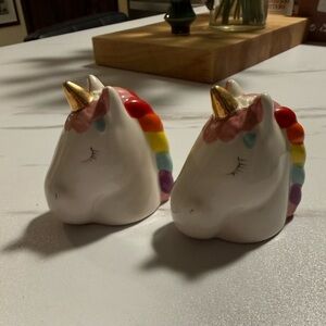 Rainbow 🌈 Unicorn 🦄 Salt & Pepper Shakers